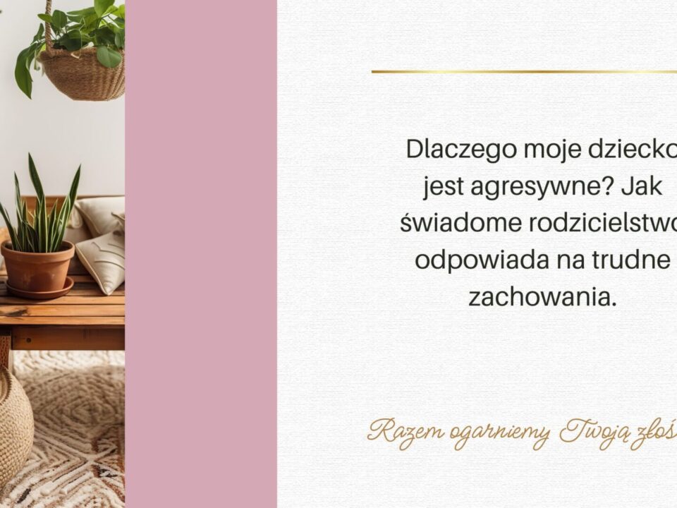 Dlaczego moje dziecko jest agresywne? Jak świadome rodzicielstwo odpowiada na trudne zachowania.